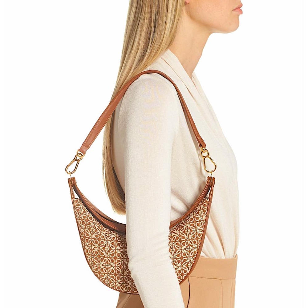 NEW🔥LOEWE Small Luna Anagram Jacquard Shoulder Bag🔥
